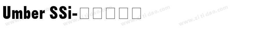 Umber SSi字体转换